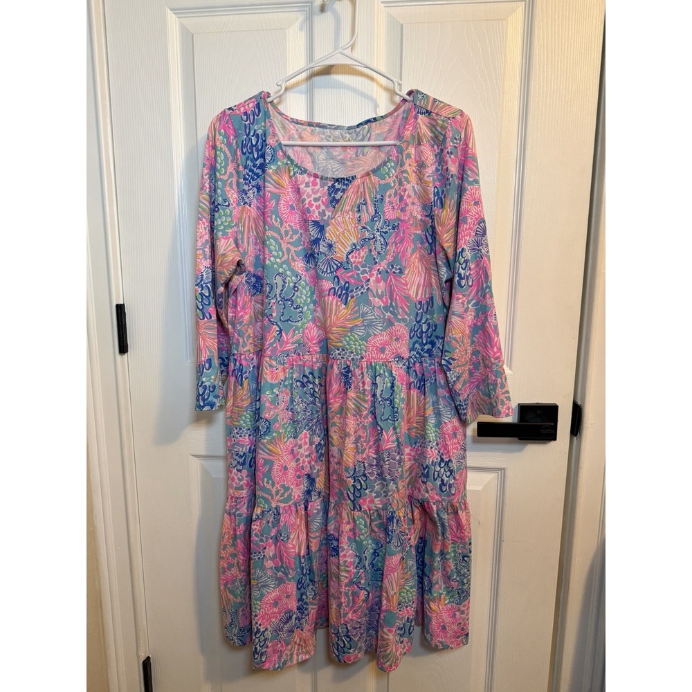 Lilly Pulitzer "Splendor in the Sand" Geanna Swing Women's Dress, XL